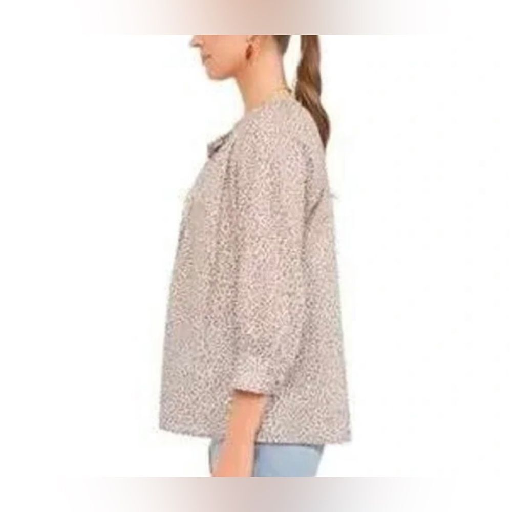 TUCKERNUCK Leopard Print Women's Top; Size Small - Picture 7 of 8
